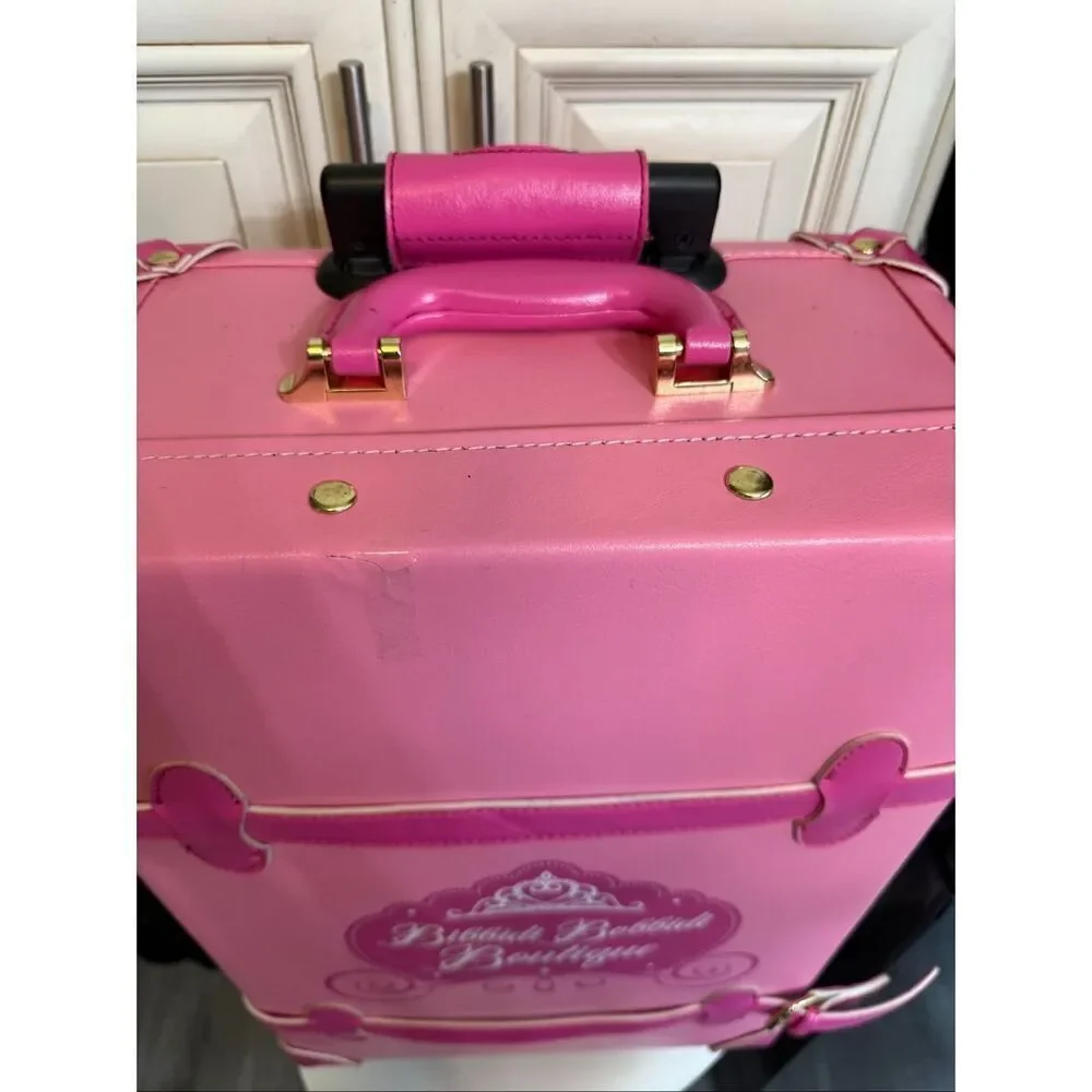 Disney Parks Bibbidi Bobbidi Boutique Disney Fantasy Cruise Ship Luggage Pink OS